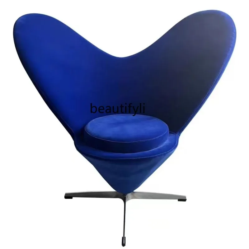 Изготовленное на заказ художественное кресло Creative Heart, модное косметическое кресло современного искусства, Барное кресло для отдыха на вилле, мебель для гостиной, односпальный диван
