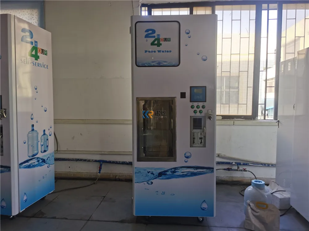 На Филиппинах, с монетоприемником OEM, Автоматическая многоступенчатая очистка, поставщик чистой воды, Торговый автомат по продаже щелочной воды
