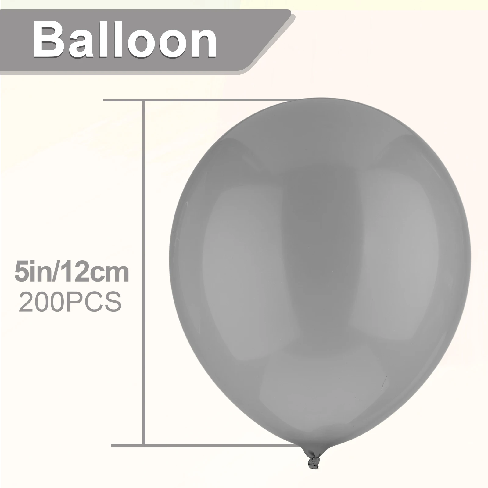 200 шт./компл. 5-дюймовый серый латекс для вечеринки по случаю дня рождения, латексные воздушные шары для вечеринки, латексные воздушные шары для вечеринки, воздушные шары для дня рождения