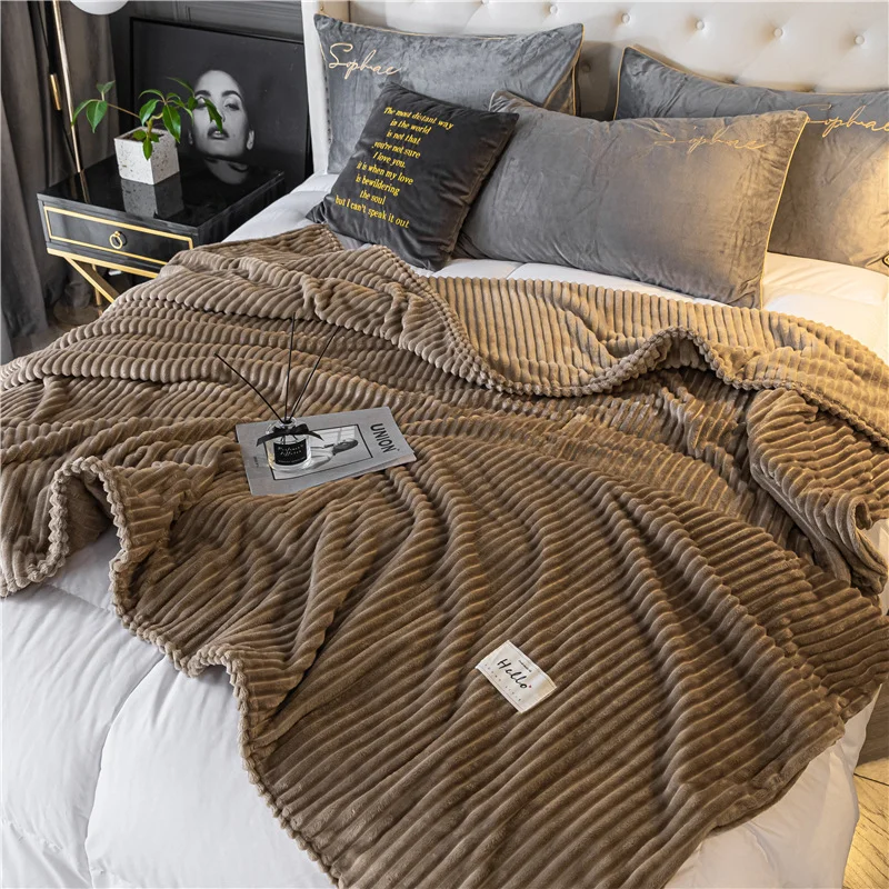 Молочное плюшевое одеяло, Однотонные Многофункциональные флисовые простыни, Машинная стирка, одеяло для обеденного перерыва, чехол для дивана-кровати