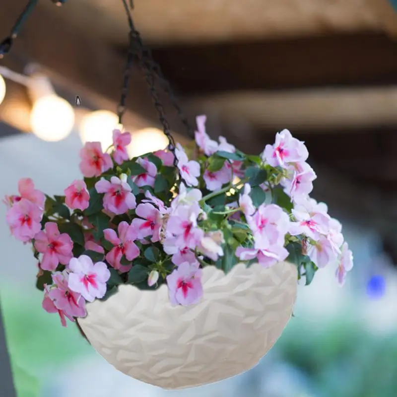 Цветочная подвесная корзина, двухслойные горшки для подвешивания растений и держатель для цветов Для украшения дома на крыльце Внутри и снаружи