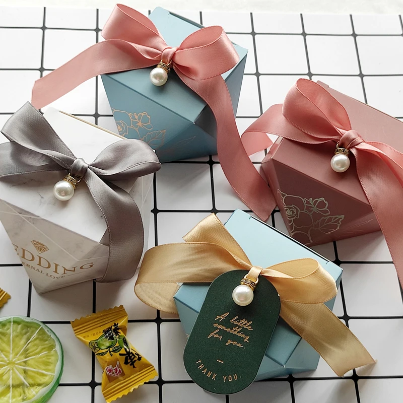 Новая подарочная коробка с мрамором и бриллиантами Коробки для сладостей на свадьбу Коробка конфет для упаковки детского душа Гостей на День рождения Принадлежности для вечеринок