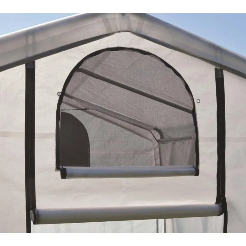 Теплица-в-коробке ShelterLogic 70656 в стиле Flow Peak Roof с легким доступом для выращивания растений на открытом воздухе с полупрозрачным водонепроницаемым покрытием