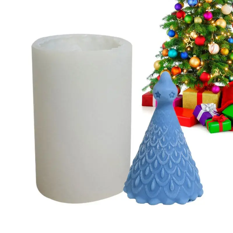Форма для рождественской елки из смолы, формы для мыла в форме рождественской елки в форме капли дождя, Силиконовые формы для смолы и свечей, Рождественское мыло