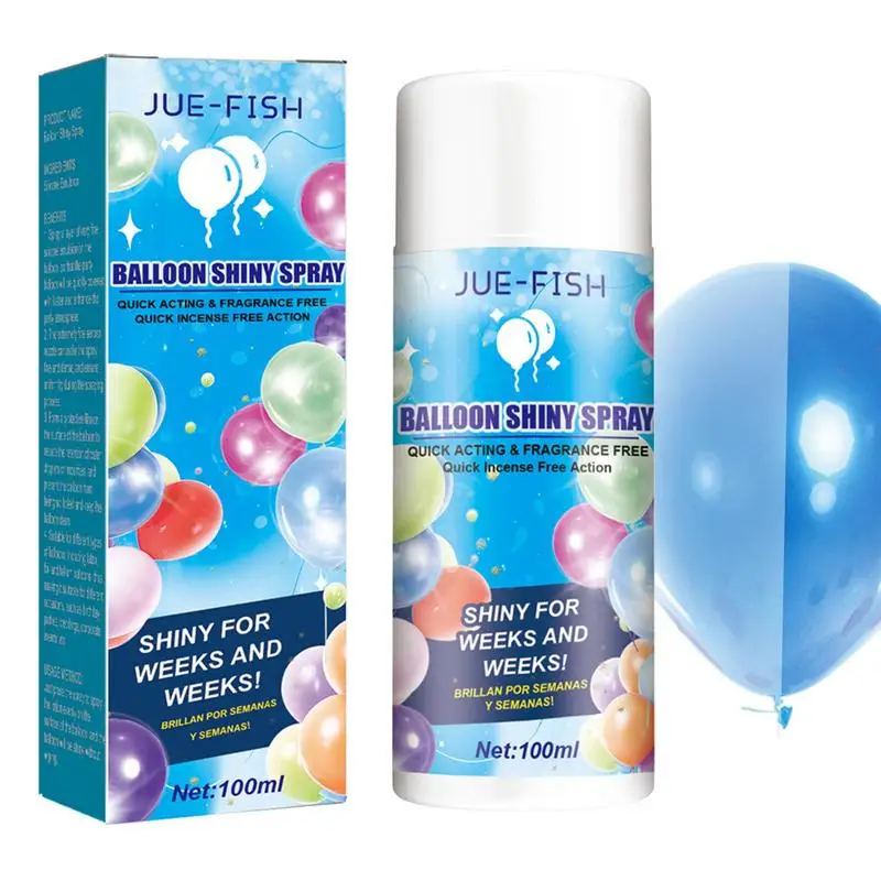 Аэрозольный спрей 100 мл для придания блеска воздушным шарам, осветляющий аэрозоль для воздушных шаров, восстанавливающий блеск воздушным шарам для вечеринки