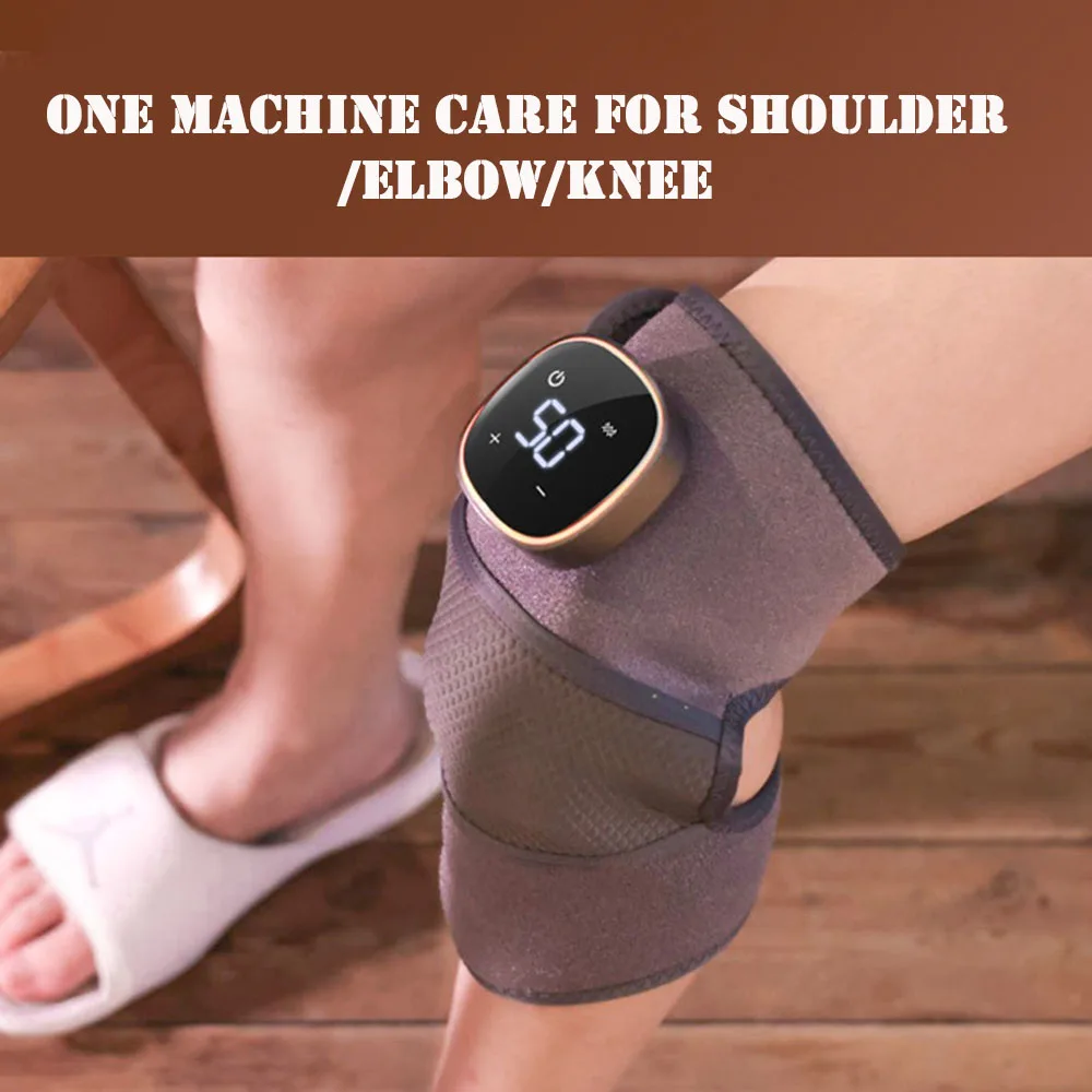 Универсальный электрический наколенник с подогревом, облегчающий боль, согревающий массажное обертывание для колена для женщин и мужчин