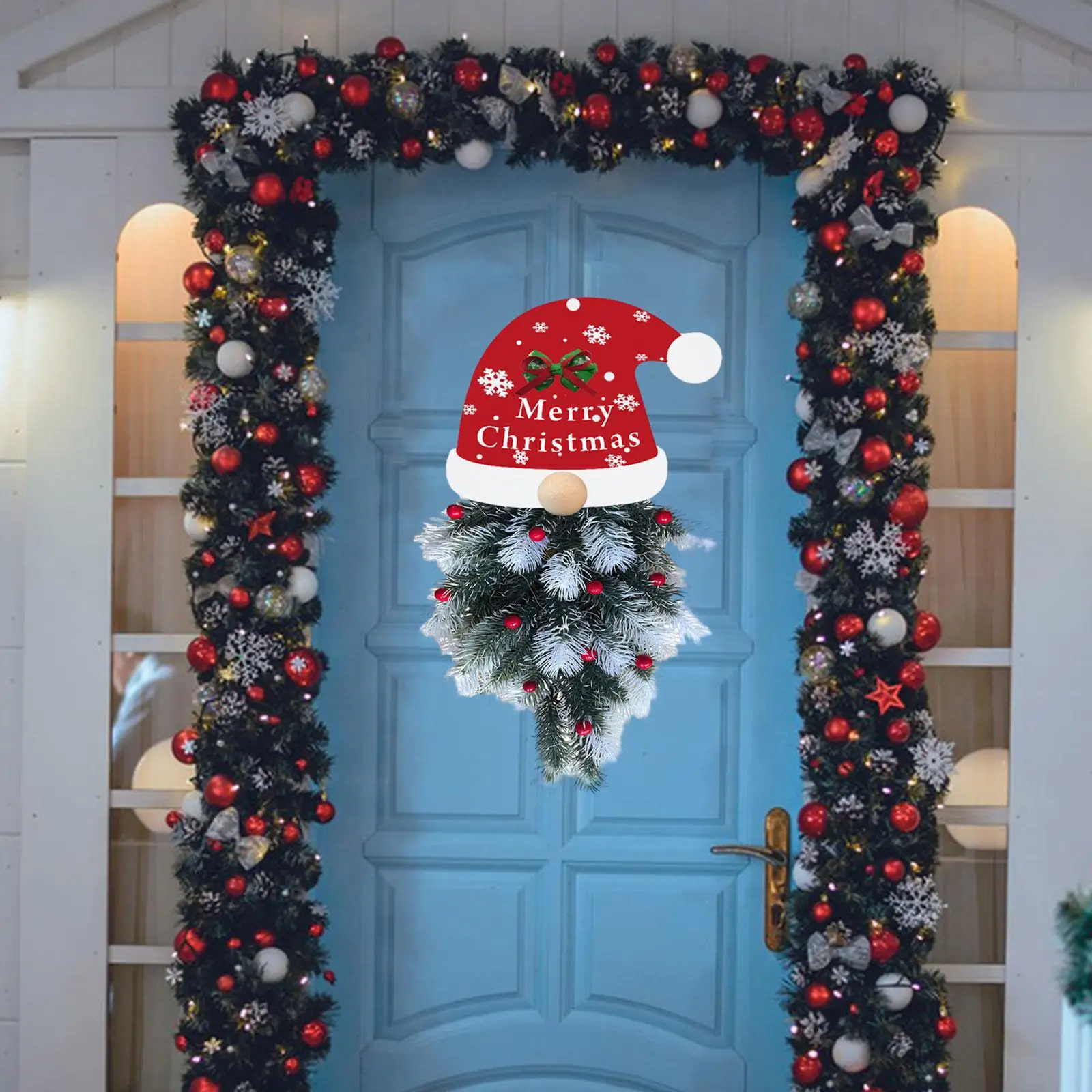 Искусственный рождественский сувенир с подсветкой Украшение для дома Рождественское украшение Орнамент для лестниц Стены лестниц Внутри и снаружи