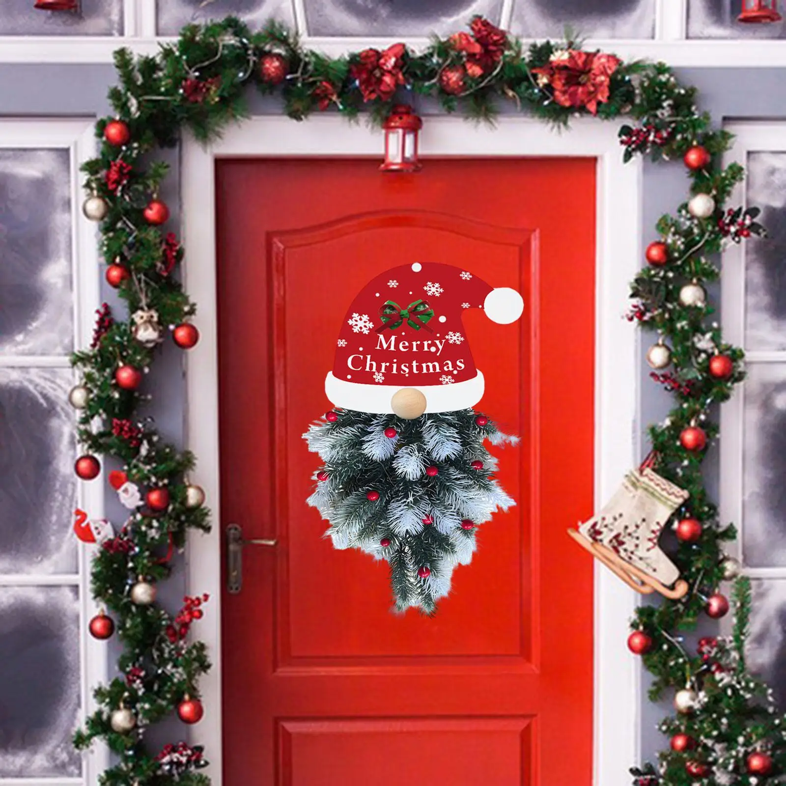 Искусственный рождественский сувенир с подсветкой Украшение для дома Рождественское украшение Орнамент для лестниц Стены лестниц Внутри и снаружи