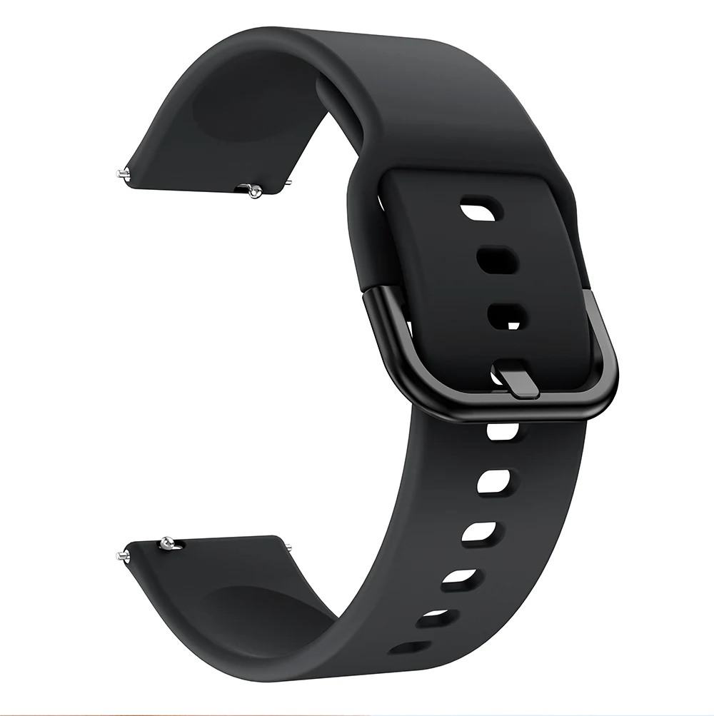 Новейший 20мм 22мм Силиконовый Ремешок для Samsung Galaxy Watch Active 2 Active 3 Gear S2 Ремешок для Часов Браслет Ремешок для Huami Amazfit bip