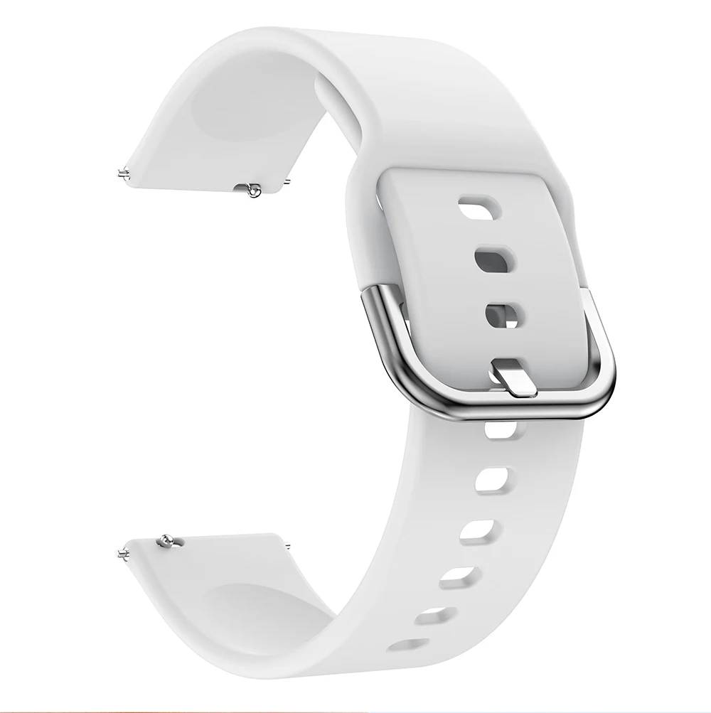 Новейший 20мм 22мм Силиконовый Ремешок для Samsung Galaxy Watch Active 2 Active 3 Gear S2 Ремешок для Часов Браслет Ремешок для Huami Amazfit bip