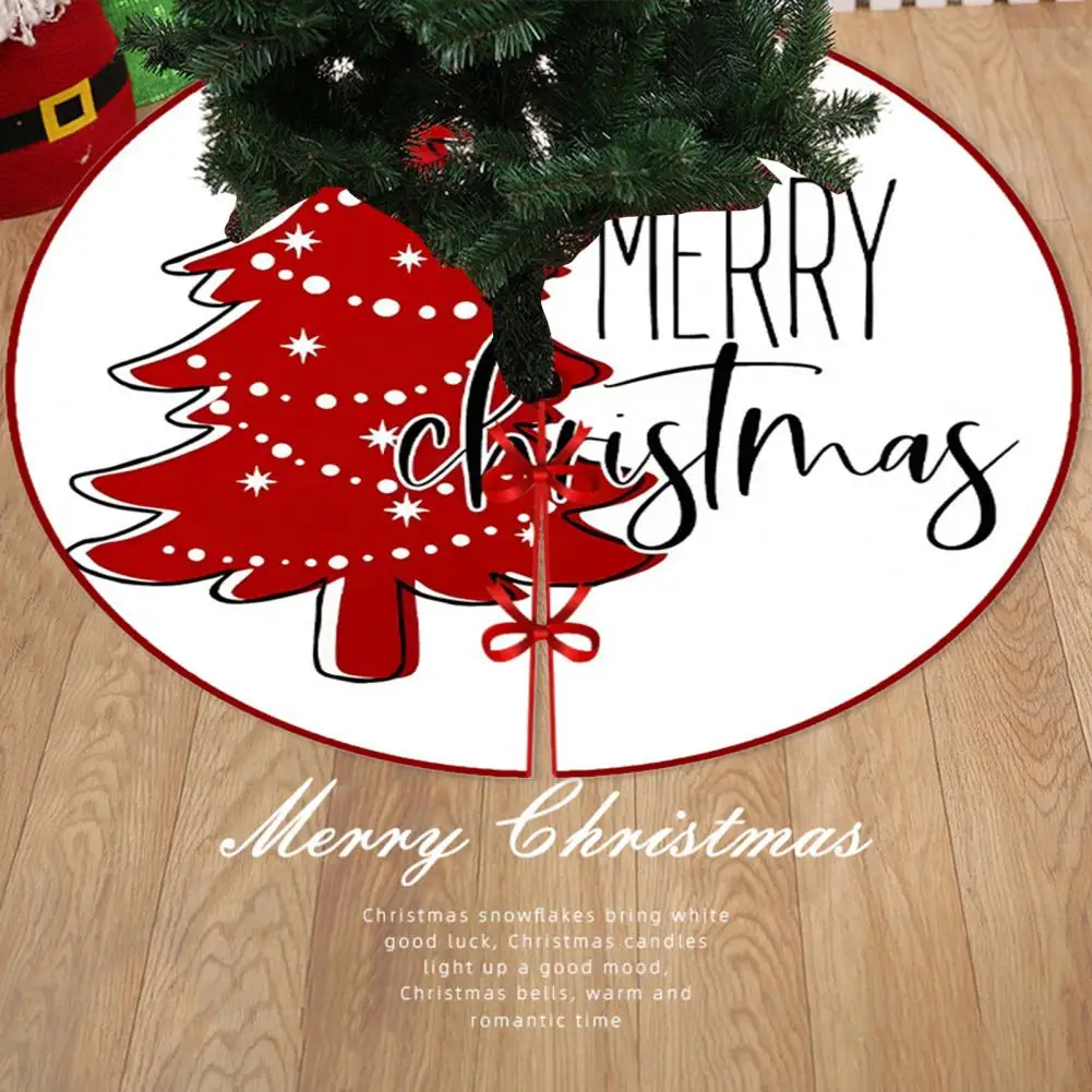Юбка для рождественской елки с галстуком Доступная бюджетная юбка для рождественской елки Яркое Плюшевое Рождество в виде снежинок для дома