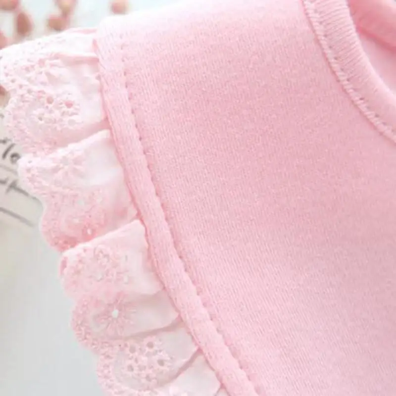 1-8 шт. Модные хлопковые детские нагрудники с бантом для новорожденных в стиле принцессы, милые детские нагрудники из ткани для отрыжки, Слюнявчики