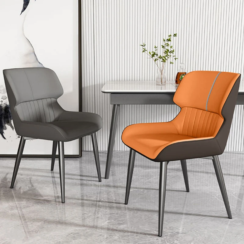 Эргономичные кухонные обеденные стулья, роскошные современные металлические гостиничные обеденные стулья, Металлические офисные стулья, мебель для дома MR50DC
