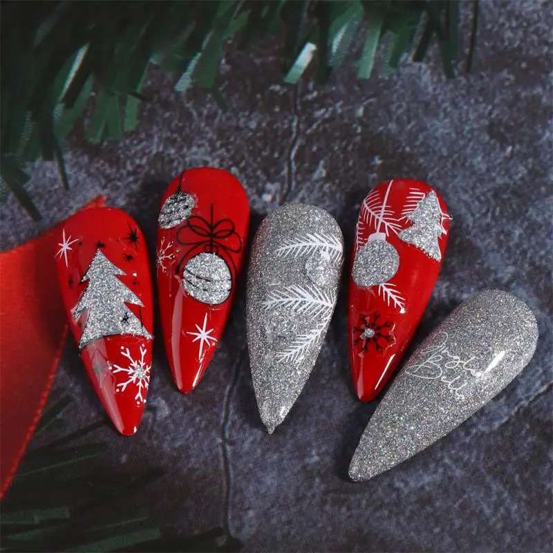 Ультратонкие наклейки для нейл-арта, красивые ногти, легко наносятся, стойкие, идеальное Уникальное зимнее украшение для ногтей