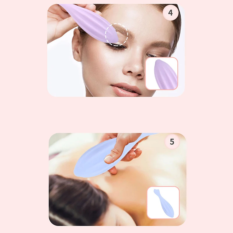Косметический валик для лица и глаз Инструменты для ухода за кожей Гуа Ша Массаж лица Силиконовый косметический валик для лица