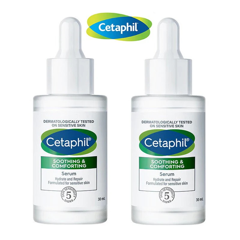 Успокаивающая сыворотка Cetaphil Serum, 30 мл, Увлажняющая и восстанавливающая эссенция для чувствительной кожи, 2 шт.