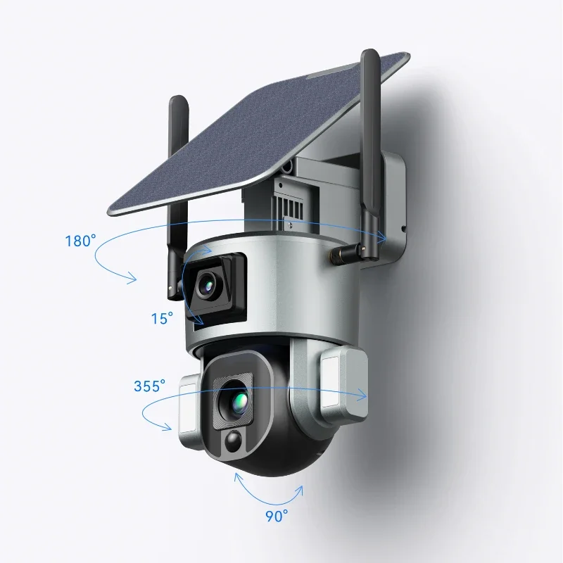 Dinstech 2023 новые продукты видеонаблюдения с 4-кратным 10-кратным оптическим зумом, двухобъективные камеры безопасности, беспроводные наружные батареи 21700
