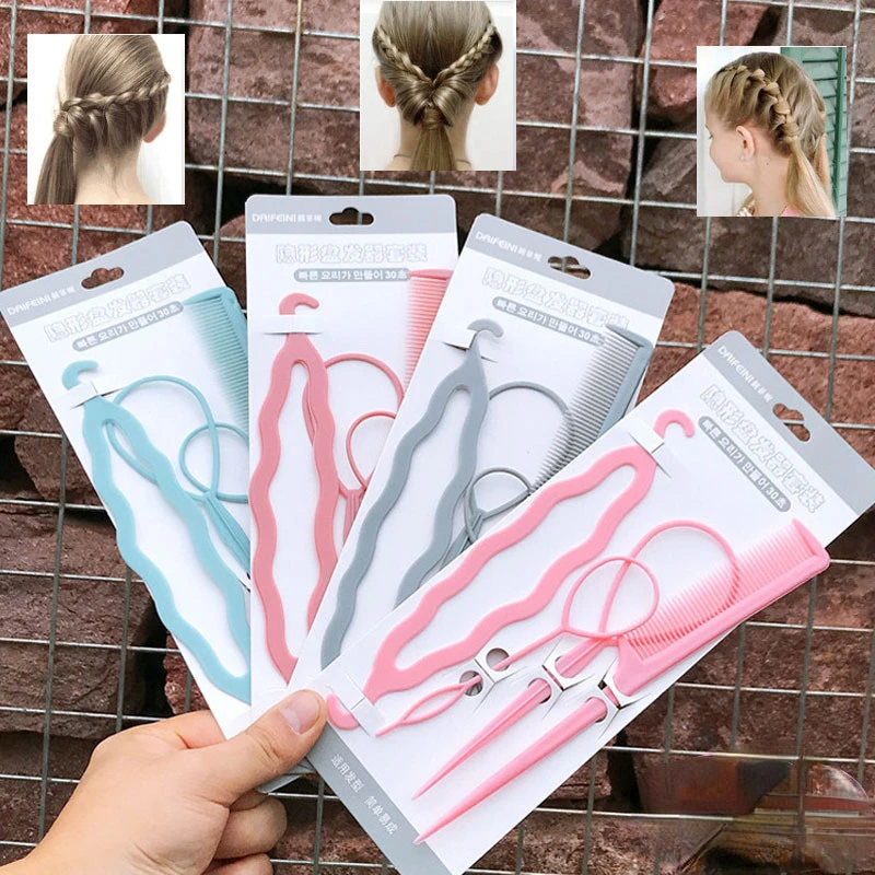 Волшебный набор инструментов для укладки волос, аксессуары для плетения косичек своими руками, шпильки, заколки для волос, заколки для леди
