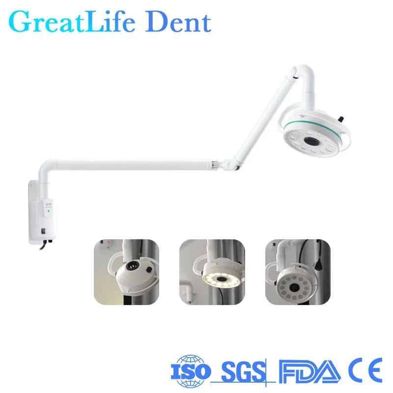 GreatLife Dent 36 Вт 12 ламп Светодиодная стоматологическая операционная лампа Настенная стоматологическая светодиодная лампа