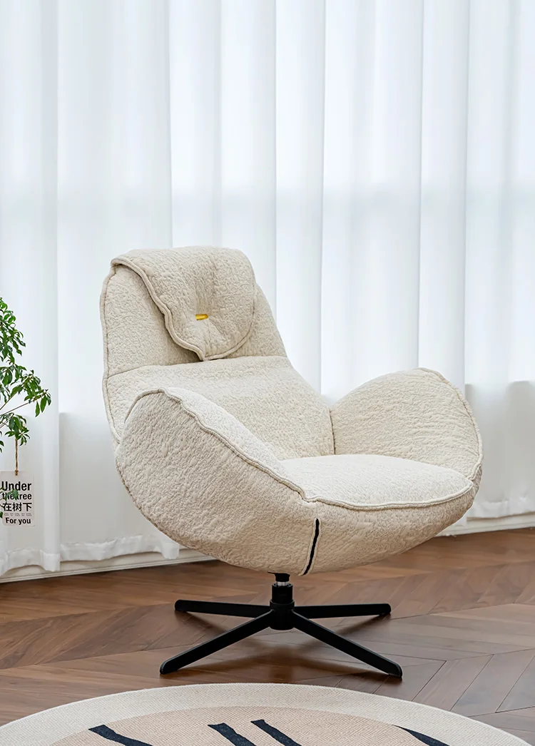 Кресло из яичной скорлупы, итальянское домашнее кресло для гостиной, скандинавское кресло для спальни, вращающееся односпальное кресло