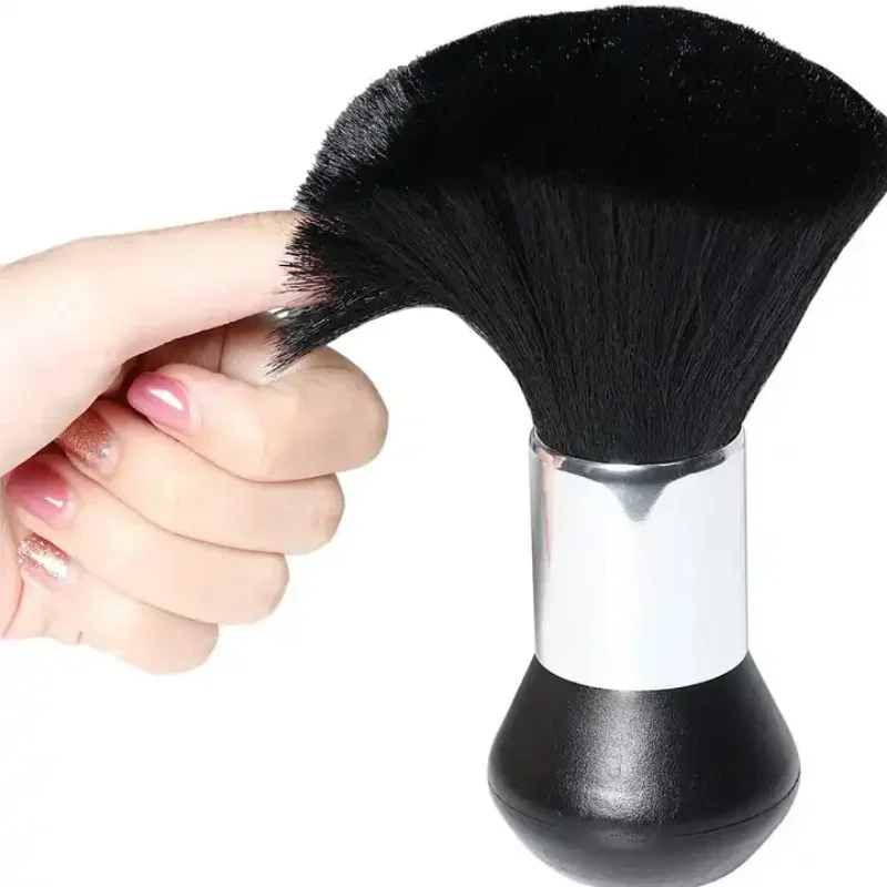 Высококачественная черная Косметическая Парикмахерская Щетка для подметания волос на шее, Тряпка для стрижки волос, щетка для стрижки волос в парикмахерской