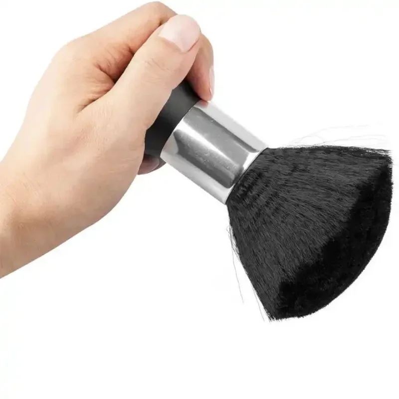 Высококачественная черная Косметическая Парикмахерская Щетка для подметания волос на шее, Тряпка для стрижки волос, щетка для стрижки волос в парикмахерской