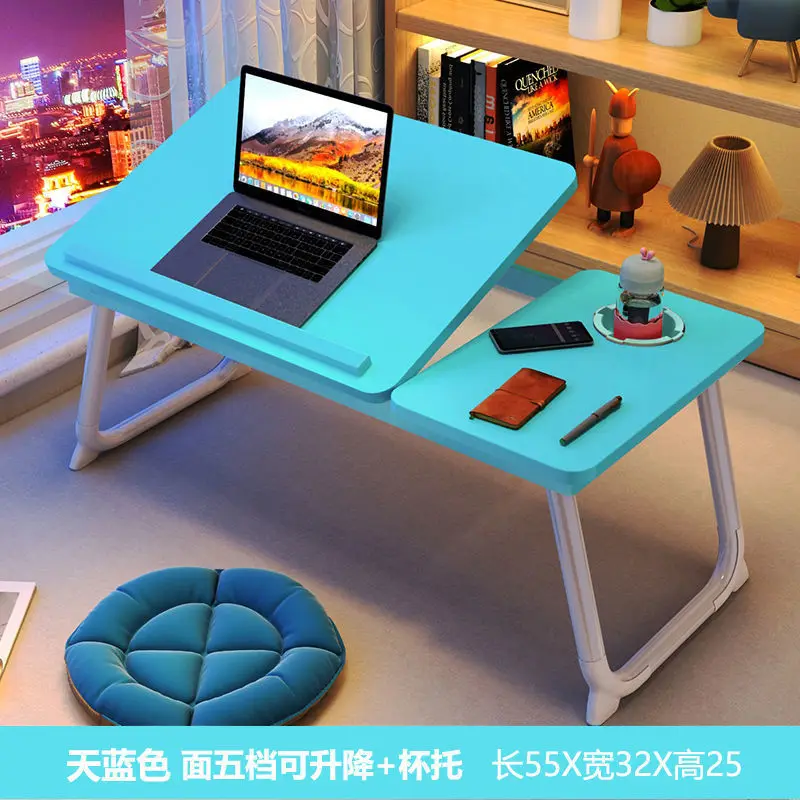 Официальная кровать Aoliviya Регулируемый Стол для ноутбука Складной Ленивый Маленький Стол Простой Стол для учебы в спальне Студенческого общежития