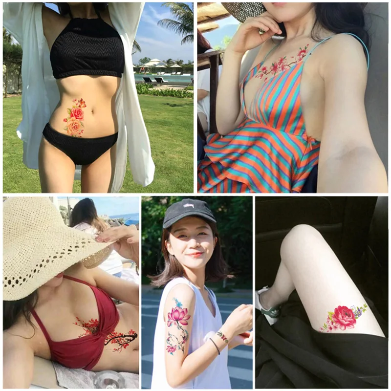 Водонепроницаемая Временная Татуировка-наклейка на руку для боди-арта, Поддельные Флэш-татуировки для женщин