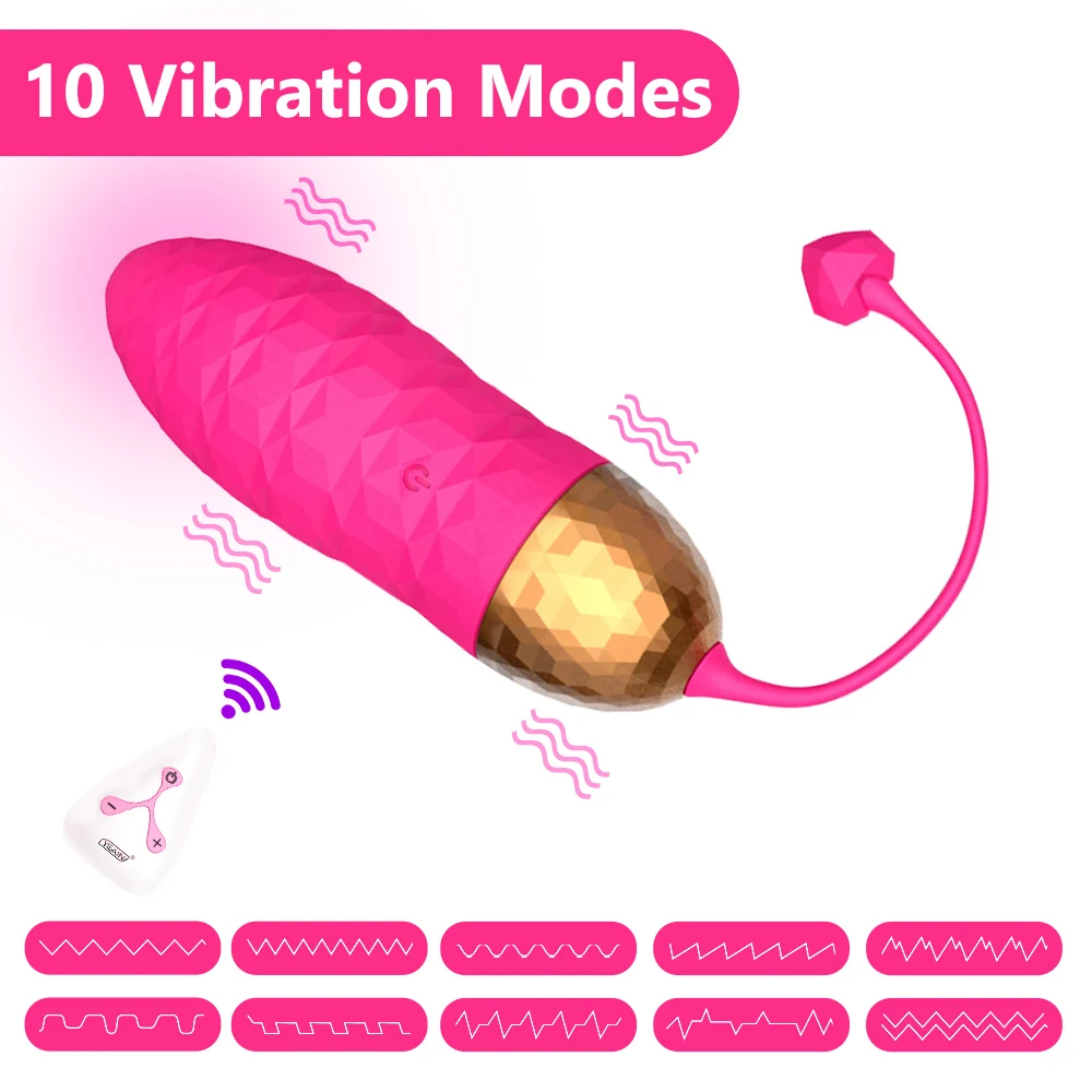 YEAIN Вибрирующее Яйцо Секс-игрушки с дистанционным управлением для женщин, Стимулятор точки G для клитора, Массажные шарики для анального влагалища, Женский Мастурбатор