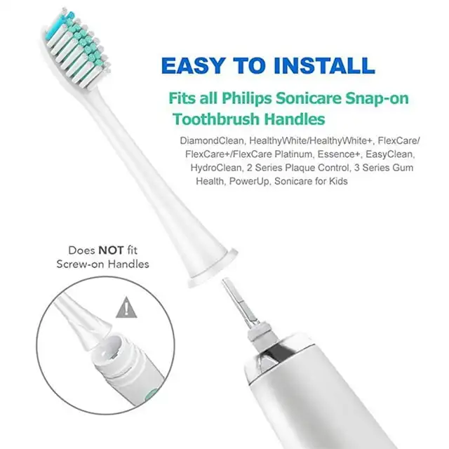 12 сменных головок для зубных щеток Philips DiamondClean/Flexcare Platinum/HealthyWhite+/3/2/ FlexCare+/HealthyWhite/EasyClean