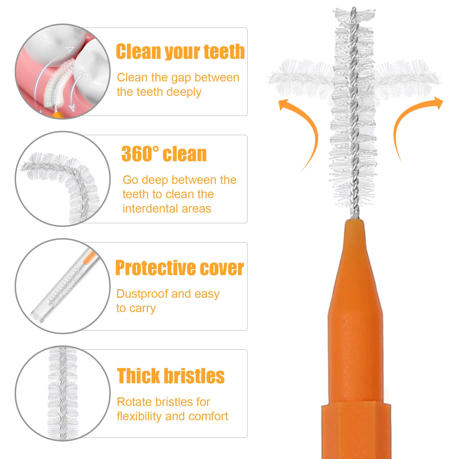 Брекеты, щетки для чистки межзубных промежутков, Зубочистки, чистящие средства, Зубная нить