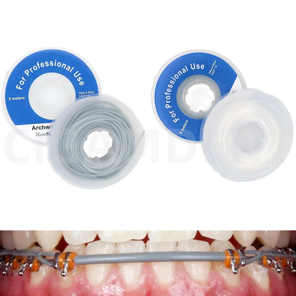1 Рулон Ортопедоэластичной Проволочной Трубки Ortodoncia Dental Wire Protect SleeveTubing Поворотная Торсионная Прокладка для Брекетов