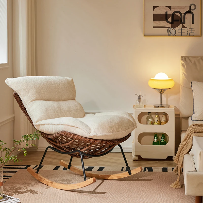Одноместное кресло для отдыха, диван Стрейч Премиум-класса, легкое удобное кресло-качалка, Современная дизайнерская мебель для спальни