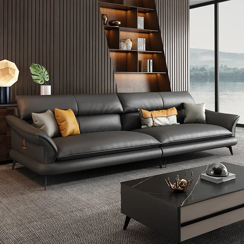 Современный роскошный диван для Ленивой гостиной Кожаный Угловой диван для гостиной на полу Итальянские диваны Wohnzimmer Мебель для дома DWH
