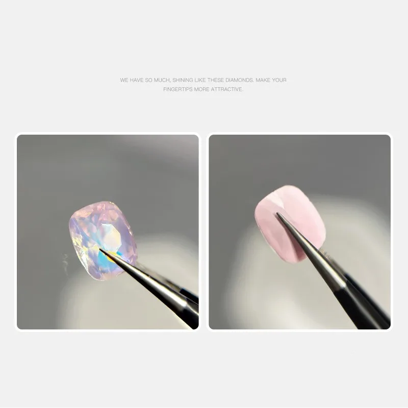 10 шт. высококачественных стеклянных стразов для ногтей Aurora K9, Разноцветные бриллианты для ногтей, заостренный нижний кристалл, 3D украшения для ногтей