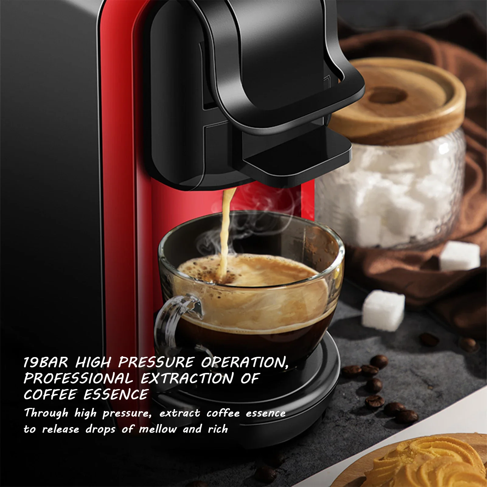 Домашняя кофеварка на одну порцию, кофемашина растворимого кофе на одну чашку, совместимая со стручками K-Cup и молотым кофе