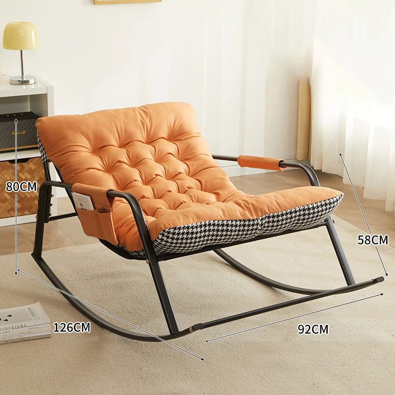 Гостиная, Скандинавское кресло с откидной спинкой, Офисное кресло, Креативный уголок для спинки, современное кресло-качалка, мебель для отдыха Poltrona, Терраса