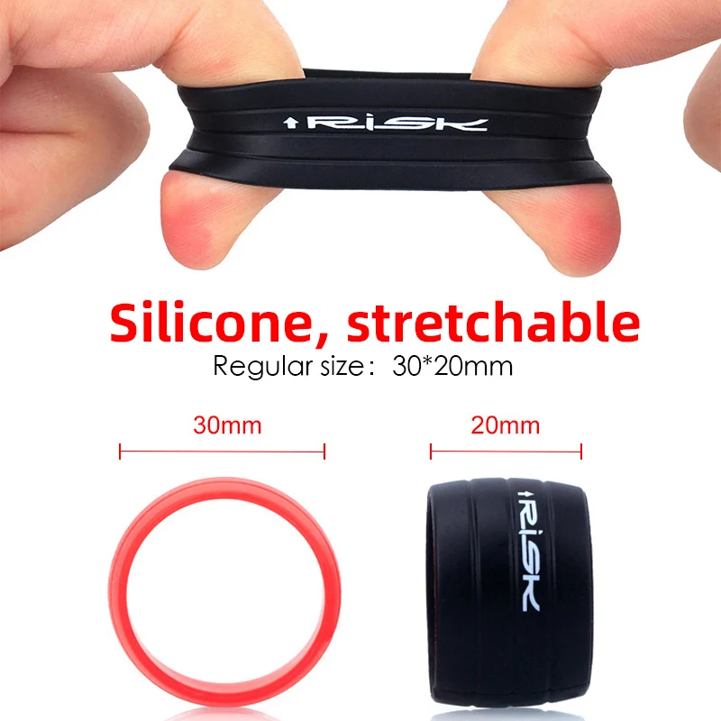 2шт Силиконовая заглушка для руля велосипеда с фиксированной кольцевой ручкой переключения передач для велосипеда, Защитная крышка, Нескользящие аксессуары для велоспорта