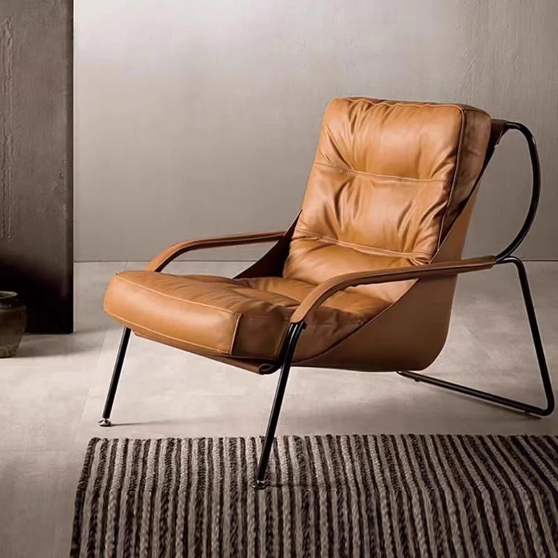 Дизайнерское кресло с откидной спинкой Стулья для гостиной Напольный Офис Одноместный Салон Скандинавское кресло Спальня Lazy Luxury Fauteuil Мебель для дома