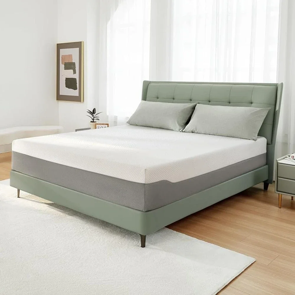 Полноразмерный матрас Matress, 12-дюймовый поролоновый матрас в коробке, матрасы для кроватей, матрасы со средней мягкостью, кровати и мебель для сна