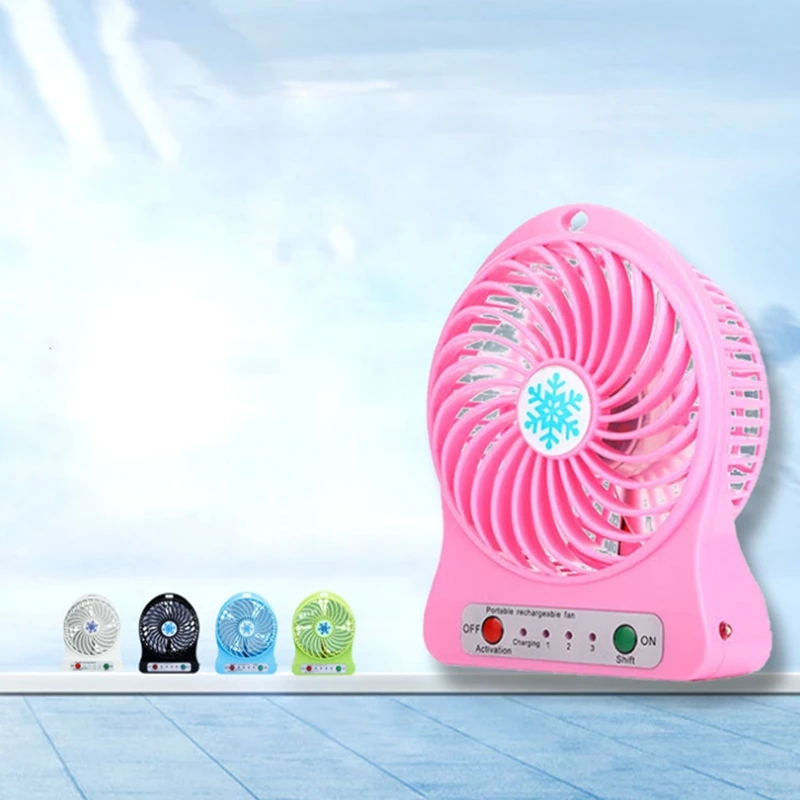 Портативный Перезаряжаемый Мини-вентилятор Охладитель воздуха Мини-настольный вентилятор USB-охлаждающие Перезаряжаемые Ручные вентиляторы