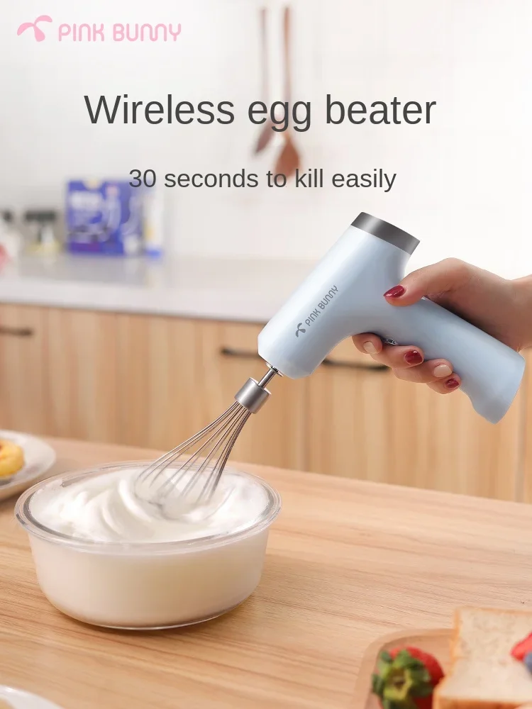 Электрическая взбивалка для яиц с беспроводной зарядкой Benny Rabbit, Автоматический бытовой миксер для выпечки небольших сливок
