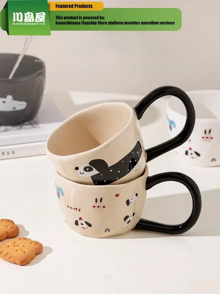Кофейные чашки KAWASIMAYA, кружка, керамическая чашка, Офисная чашка для воды, Домашняя творческая пара, Кофейные чашки для завтрака