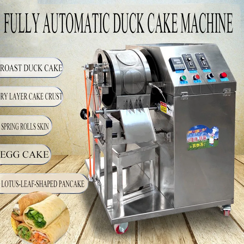 Автоматическая машина для приготовления тонких блинчиков из жареной утки, машина для приготовления торта из жареной утки
