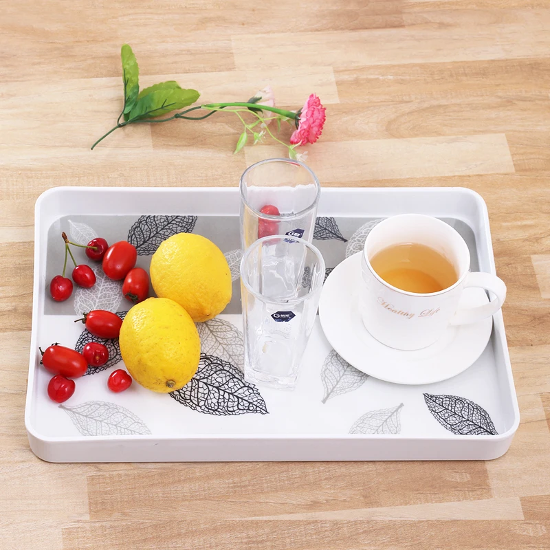 Современная Посуда Чайный Поднос Пластиковая Кухонная Тарелка Домашний Сервировочный Поднос Nordic Кофейная Посуда Чайная Посуда Bandeja Plastico Чайные Аксессуары