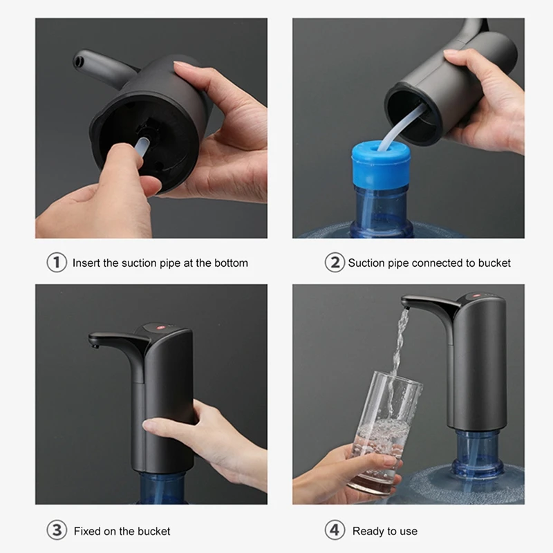Электрический Диспенсер для воды, Автоматический USB-насос для бутылки с водой, Бытовой Переключатель для питьевой бутылки на галлон, Умный Водяной насос