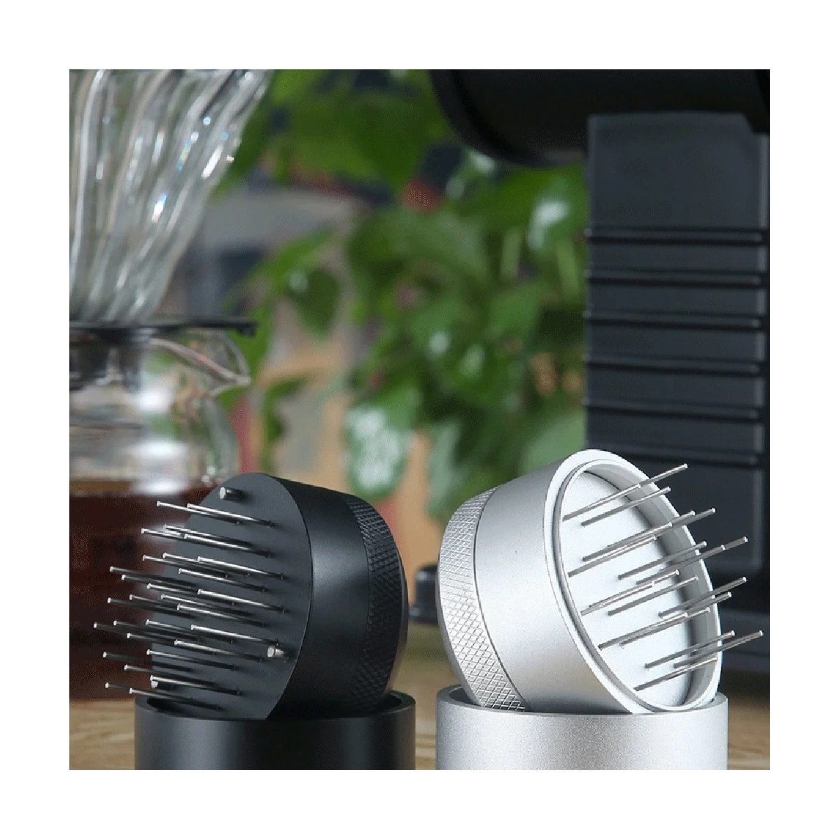 51-мм распределитель кофейных игл, простой в использовании, удобная для чистки Шпалоподбойка, кофейная игла из нержавеющей стали 304, Кофейная посуда, A