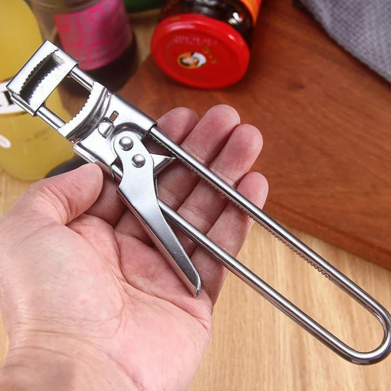 Японский Консервный нож с регулируемой Телескопической крышкой, Открывалка для бутылок из нержавеющей Стали, Многоцелевая Кухонная