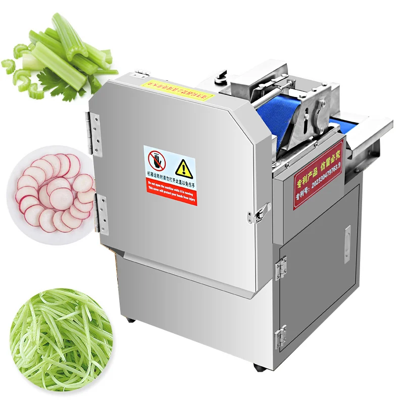 Коммерческая электрическая Машина для нарезки картофеля, Моркови, Чили, машина для измельчения овощей