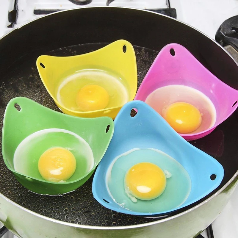 Силиконовая термостойкая яйцеварка, пароварка для яиц, лоток для яиц, кухонный инструмент для приготовления пищи, фритюрница для яиц